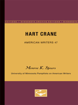 cover image of Hart Crane--American Writers 47